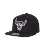 Preview: Mitchell & Ness NBA Wool Solid Chicago Bulls 110 Snapback Cap Black/White