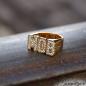 Preview: King Ice 14K Gold Plated CZ M.O.B. Ring Golden