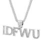 Preview: King Ice X Jungl Julz White Gold Plated CZ IDFWU Necklace Silvern