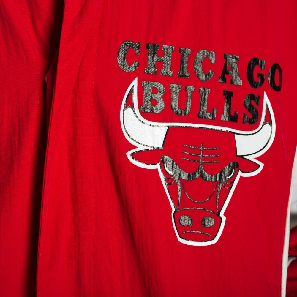 Mitchell And Ness Chicago Bulls NBA Preseason Warm Up Track Jacket (red)