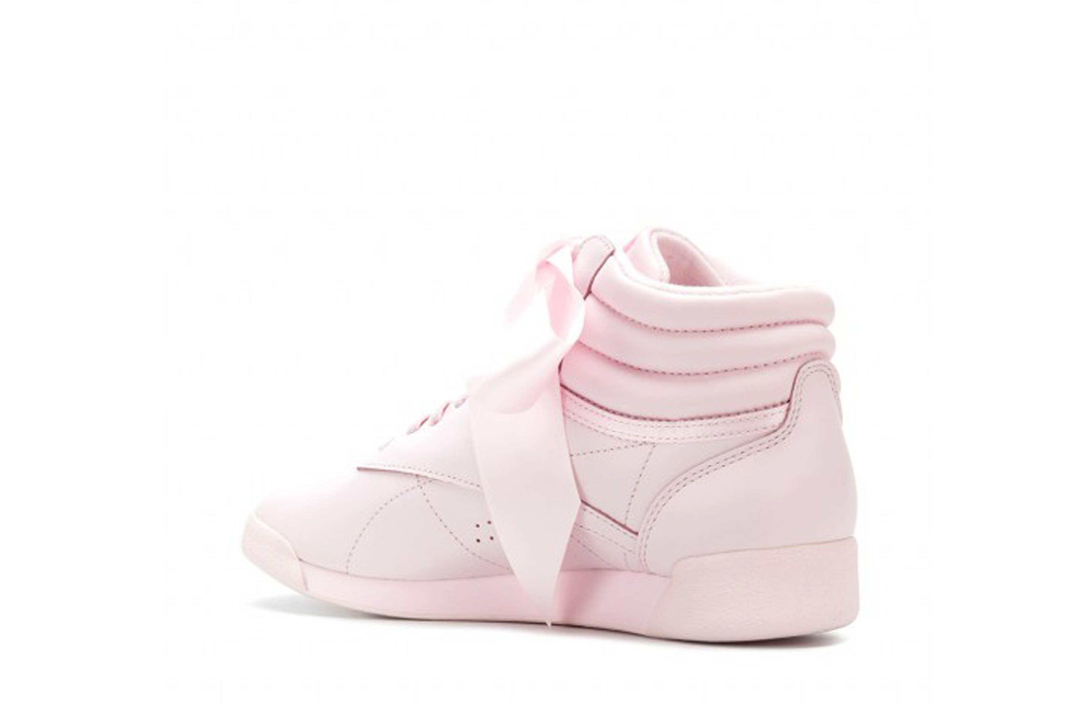 Freestyle Hi Satin Bow Sneakers Porcelain Pink/Skull Grey