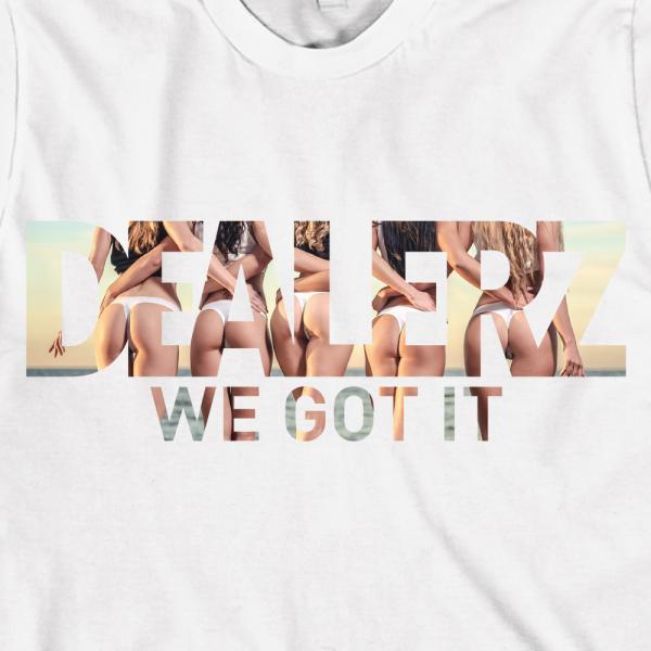 dealerz Girls Print T-Shirt White